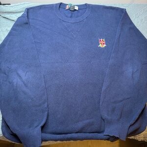 PGA Tour Player Edition Sweater XL 100% Peruvian Pima Cotton Country Club Crest